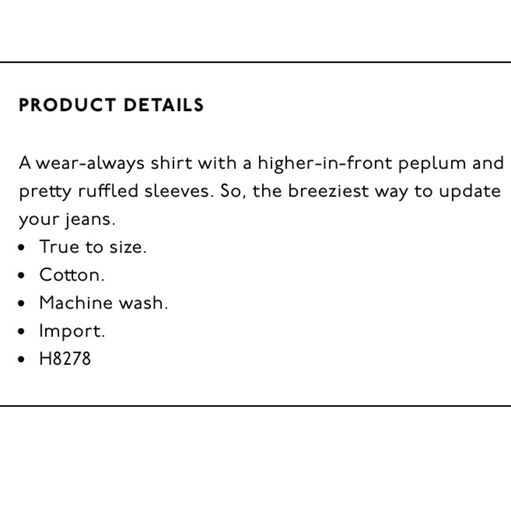MADEWELL Studio Ruffle Hem Top in White - Picture 8 of 8